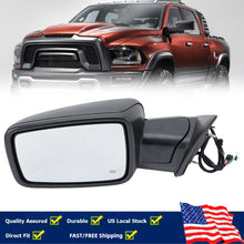 12Pin Textured Black Power Mirror For Ram 1500 2500 3500 2013-2018 Turn Signal Left Heated