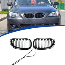 For BMW 5 Series E60 2004-2009 LED Front Bumper Grille Bumper Grill Radiator Gloss Black