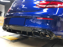 C63S Look Rear Diffuser + Black Exhaust Tips For Mercedes W205 Coupe AMG Sport 2015-2021 di18
