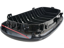 For 2014-2018 BMW X5 F15 X6 F16 Gloss Black LED Light Front Kidney Grille Upper Grill Radiator