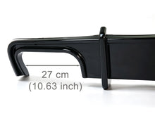 Rear Bumper Diffuser Gloss Black w/ LED Brake Light For Audi A6 C8 S-Line S6 2019-2025