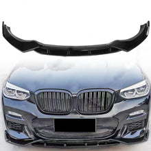 Front Bumper Lip Body Kit Spoiler Gloss Black For BMW X3 X4 M-Sport 2018-2021