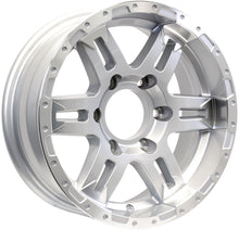 2-Pack 15X6 Aluminum Trailer Wheels 6 Lug 5.5 Center Turismo Silver Rim