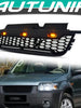 Black Front Bumper Upper Grille w/ LED Lights Fits For 2001-2004 Ford Escape / Kuga