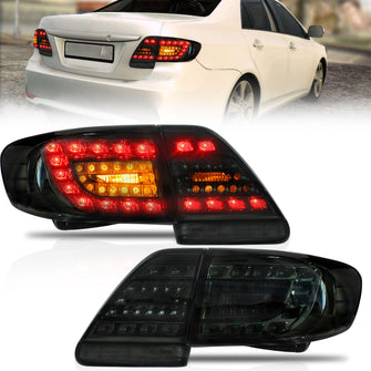 Smoked LED Tail Lights For Toyota Corolla 2011-2013 Rear Lamps Assembly