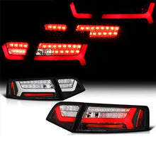 Black LED Tail Lights for 2009-2011 Audi A6 C6 Rear Lamps