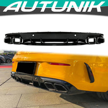 Rear Diffuser + Black Exhaust Tips For Mercedes W205 Coupe AMG Sport 2015-2021 di18