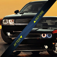 LED DRL Projector Headlights For 2008-2014 Dodge Challenger Front Lamps 2X