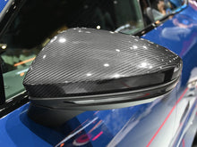 Real Carbon Fiber Mirror Cover Caps Replace for Audi A6 S6 RS6 A7 S7 RS7 C8 2019-2023 2024 w/o Lane Assist