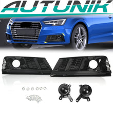 For Audi A4 B9 Non S-line 2016-2018 Front Standard Bumper Fog Light Lamp Grill Grille Cover