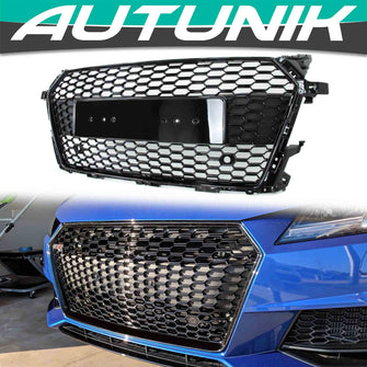 Black Honeycomb Front Grille For Audi TT MK3 TTS 2015-2018 fg270