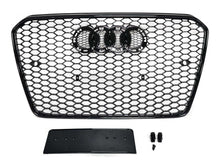 RS5 Style For 2013-2016 AUDI A5 S5 Front bumper black mesh Grill grille