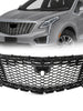 Silver Front Bumper Upper Grille Grill For Cadillac XT5 2016-2023 No Camera