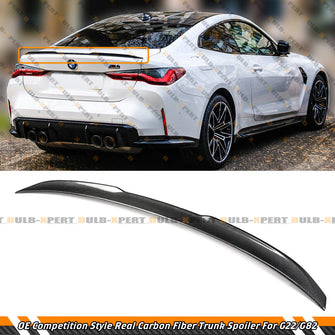 Carbon Fiber Rear Trunk Spoiler Wing For 2021-2025 BMW 4-Sereis G22 430i G82 M4 Coupe