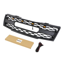 Front Bumper Upper Grille w/Light Matt Black for Nissan Frontier 2005-2008