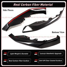 For 2021-2023 BMW G30 530i 540i M550i FD Style Real Carbon Fiber Front Bumper Lip Splitter