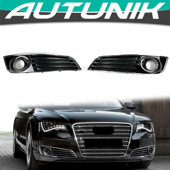 Front Fog Light Cover Lower Grill Grille For AUDI A8 A8L D4 2011-2014