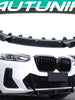 3PCS Gloss Black Front Splitter Lip for BMW X3 G01 M-Sport 2022-2024