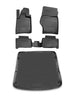 5pcs Black Floor Mats & Cargo Liners for Audi Q7 2007-2015