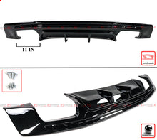 For 2016-2024 Chevy Camaro Gloss Black Shark Fin Rear Bumper Diffuser Replacement