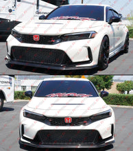 For 2023-2026 Honda Civic Type-R FL5 CTM V2 Carbon Fiber Front Bumper Lip Splitter