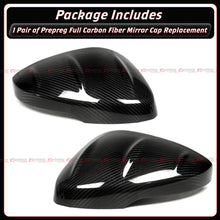 For 2022-2026 Honda Civic MU Style Full Carbon Fiber Side Mirror Cover Cap W/ Light - Direct Replacement