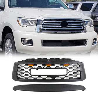 Black Front Grille for Toyota Sequoia 2010-2018&Toyota Sequoia TRD 2019-2021