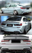 For 2019-2022 BMW G20 330i M340i M Sport Yofer Gloss Black Quad Exhaust Rear Diffuser