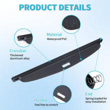 Retractable Rear Cargo Cover For Ford Escape 2020–2025 Security Shield