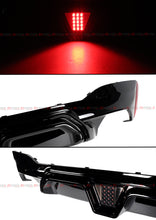 For 2017-2023 BMW G30 5 Series M5 CS Style Smoke lens LED Gloss Black Rear Diffuser