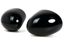 2PC/Set Fits 2014-2024 MINI Cooper F55 F56 F57 Mirror Cover Caps Gloss Black Replacement w/o Holes