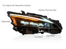 Retrofit Full LED Projector Headlight Assembly w/ Sequential Turn Signal for LEXUS CT200 2013-2017