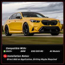 For 2025-2026 BMW G90 G99 M5 MP Style Add-on Real Carbon Fiber Side Skirt Extension