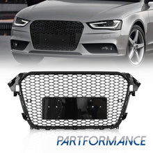 For 2013-2016 Audi A4 S4 B8.5 Honeycomb Sport Mesh RS4 Style Hex Front Grille Black