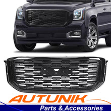 Honeycomb Black Front Grille for 2015-2020 GMC Yukon / Yukon XL
