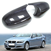 For BMW E90 E91 E92 E93 LCI Real Carbon Fiber Side Mirror Cover Caps Replacement