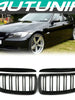 Black Front Kidney Grille For BMW 3-Series E90 E91 Sedan 2005-2008