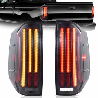 LED Tail Lights For 2014-2021 Toyota Tundra Rear Lamps w/ Sequential Pair