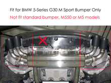 Matte Carbon M550i Dual Exhaust Tips for BMW G30 G31 5 Series 520i 530i 540i M-Sport 2017-2023
