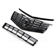 Front Bumper Upper Lower Grille Black 2013-2016 Cadillac SRX