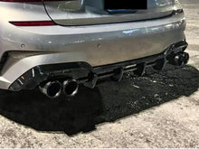 Black Carbon Fiber Stainless Exhaust Tips For 2019-2025 BMW G20 M340i G42 M440i G23 G26 M220i