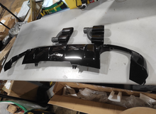 USED - Gloss Black Rear Diffuser + Exhaust Tips for Audi A4 S-line Sport Bumper 2017 2018 2019