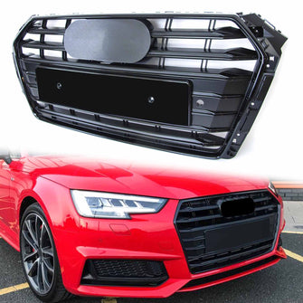 Black Front Grill for AUDI A4 B9 S4 2017 2018 2019 fg225