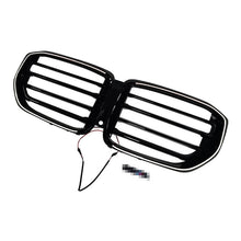 Glossy Black Front Grille Bumper Kidney Grill w/ LED Light For 2024-2026 BMW X5 G05