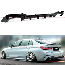 For 2019-2022 BMW G20 330i M340i M Sport Yofer Gloss Black Quad Exhaust Rear Diffuser