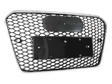 Honeycomb Front Bumper Grille for Audi A5 B8.5 S5 2013-2016 ( Chrome Frame + Black Honeycomb)