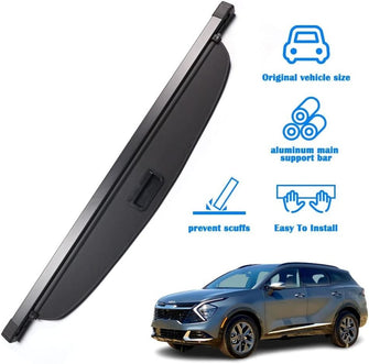 Retractable Rear Cargo Cover For Kia Sportage 2023–2026 Security Shield