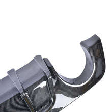 Carbon Fiber Print Rear Diffuser w/ Brake Light For Infiniti Q50 2018-2024