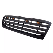 Black Front Bumper Upper Grille w/ LED Light Fit For 1998-2006 Toyota Land Crusier LC100