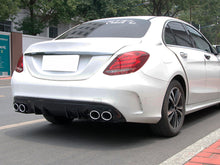 C43 AMG Style Exhaust Tips for Mercedes C-Class W205/C205/S205/A205 C200 C250 C300 C450 AMG Pkg 2015–2021